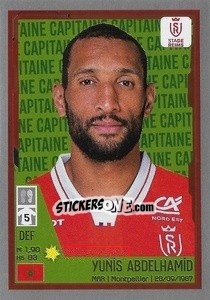 Sticker Yunis Abdelhamid (Capitaine) - FOOT 2021-2022 - Panini