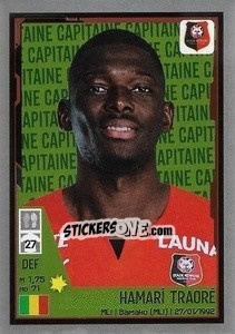 Sticker Hamari Traoré (Capitaine) - FOOT 2021-2022 - Panini
