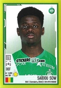 Figurina Saidou Sow - FOOT 2021-2022 n. 418 - Panini
