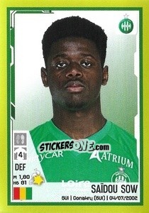 Cromo Saidou Sow - FOOT 2021-2022 - Panini