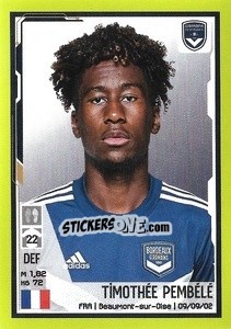 Sticker Timothée Pembélé - FOOT 2021-2022 - Panini