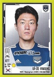 Sticker Hwang Ui-jo - FOOT 2021-2022 - Panini