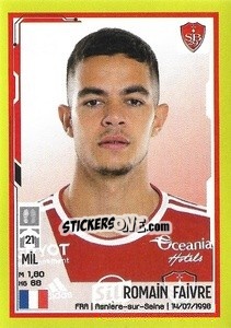 Figurina Romain Faivre - FOOT 2021-2022 - Panini