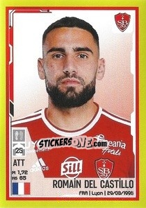 Sticker Romain Del Castillo - FOOT 2021-2022 n. 67 - Panini