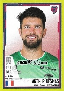 Sticker Arthur Desmas - FOOT 2021-2022 n. 77 - Panini