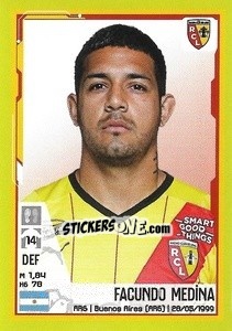 Sticker Facundo Medina - FOOT 2021-2022 - Panini