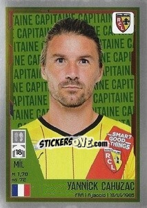Sticker Yannick Cahuzac (Capitaine) - FOOT 2021-2022 - Panini