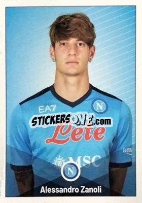 Sticker Alessandro Zanioli - SSC Napoli 2021-2022 - Galata Edizioni