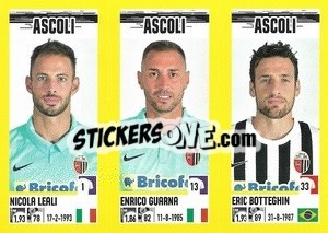 Sticker Nicola Leali / Enrico Guarna / Eric Botteghin - Calciatori 2021-2022 - Panini