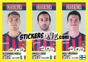 Cromo Alessandro Minelli / Angelo Corsi / Sauli Väisänen - Calciatori 2021-2022 - Panini