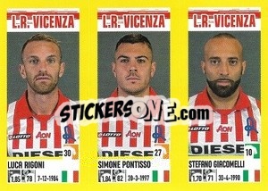 Cromo Luca Rigoni / Simone Pontisso / Stefano Giacomelli - Calciatori 2021-2022 - Panini