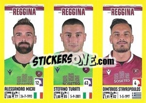 Cromo Alessandro Micai / Stefano Turati / Dimitrios Stavropoulos - Calciatori 2021-2022 - Panini