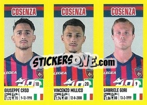 Cromo Giuseppe Caso / Vincenzo Millico / Gabriele Gori - Calciatori 2021-2022 - Panini