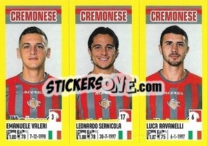 Cromo Emanuele Valeri / Leonardo Sernicola / Luca Ravanelli - Calciatori 2021-2022 - Panini