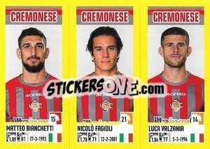 Sticker Matteo Bianchetti / Nicolò Fagioli / Luca Valzania - Calciatori 2021-2022 - Panini