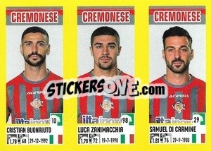 Cromo Cristian Buonaiuto / Luca Zanimacchia / Samuel Di Carmine - Calciatori 2021-2022 - Panini