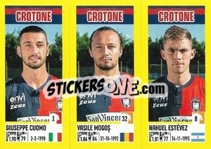 Sticker Giuseppe Cuomo / Vasile Mogos / Nahuel Estévez - Calciatori 2021-2022 - Panini