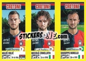 Figurina Miloš Vulic / NiccolòZanellato / Giuseppe Borello - Calciatori 2021-2022 - Panini