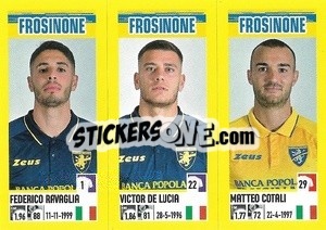 Cromo Federico Ravaglia / Victor De Lucia / Matteo Cotali - Calciatori 2021-2022 - Panini