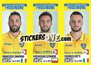 Sticker Francesco Zampano / Przemyslaw Szyminski / Federico Gatti - Calciatori 2021-2022 - Panini