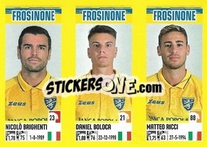 Figurina Nicolò Brighenti / Daniel Boloca / Matteo Ricci - Calciatori 2021-2022 - Panini