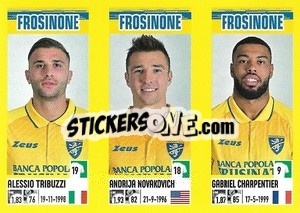 Cromo Alessio Tribuzzi / Andrija Novakovich / Gabriel Charpentier - Calciatori 2021-2022 - Panini