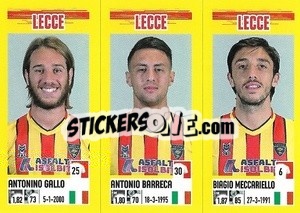 Cromo Antonino Gallo / Antonio Barreca / Biagio Meccariello - Calciatori 2021-2022 - Panini
