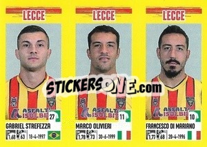 Cromo Gabriel Strefezza / Marco Olivieri / Francesco Di Mariano - Calciatori 2021-2022 - Panini