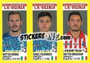 Sticker Matteo Grandi / Semuel Pizzignacco / Matteo Bruscagin - Calciatori 2021-2022 - Panini