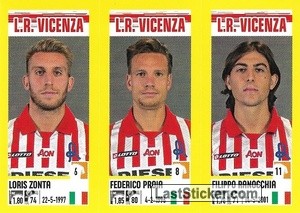 Sticker Loris Zonta / Federico Proia / Filippo Ranocchia - Calciatori 2021-2022 - Panini
