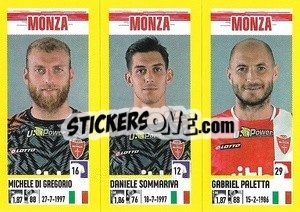 Cromo Michele Di Gregorio / Daniele Sommariva / Gabriel Paletta - Calciatori 2021-2022 - Panini