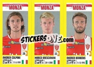 Sticker Andrea Colpani / Marco Brescianini / Andrea Barberis - Calciatori 2021-2022 - Panini
