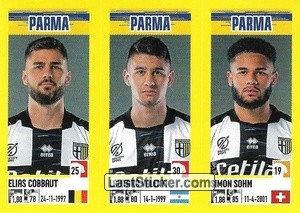 Cromo Elias Cobbaut / Lautaro Valenti / Simon Sohm - Calciatori 2021-2022 - Panini