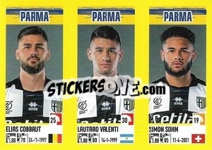 Cromo Elias Cobbaut / Lautaro Valenti / Simon Sohm - Calciatori 2021-2022 - Panini