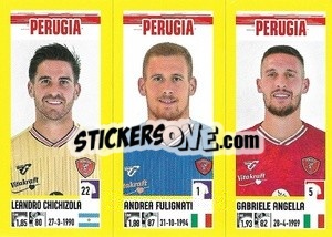 Figurina Leandro Chichizola / Andrea Fulignati / Gabriele Angella - Calciatori 2021-2022 - Panini