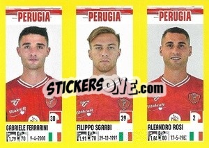 Cromo Gabriele Ferrarini / Filippo Sgarbi / Aleandro Rosi - Calciatori 2021-2022 - Panini