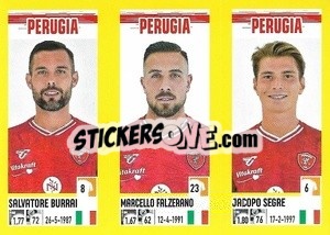 Cromo Salvatore Burrai / Marcello Falzerano / Jacopo Segre - Calciatori 2021-2022 - Panini