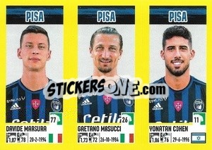 Sticker Davide Marsura / Gaetano Masucci / Yonatan Cohen - Calciatori 2021-2022 - Panini