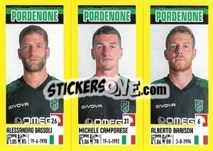 Sticker Alessandro Bassoli / Michele Camporese / Alberto Barison - Calciatori 2021-2022 - Panini