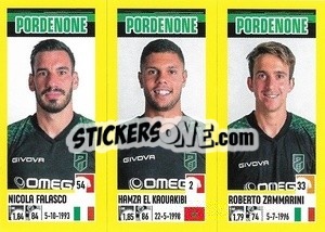 Cromo Nicola Falasco / Hamza El Kaouakibi / Roberto Zammarini - Calciatori 2021-2022 - Panini