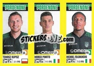 Figurina Tomasz Kupisz / Marco Pinato / Michael Folorunsho - Calciatori 2021-2022 - Panini