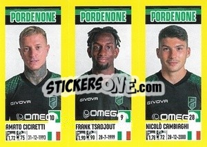 Figurina Amato Ciciretti / Frank Tsadjout / NicolòCambiaghi - Calciatori 2021-2022 - Panini