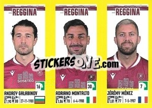 Cromo Andrey Galabinov / Adriano Montalto / Jérémy Ménez - Calciatori 2021-2022 - Panini