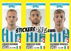 Cromo Lorenzo Dickmann / Francesco Vicari / Alessandro Tripaldelli - Calciatori 2021-2022 - Panini
