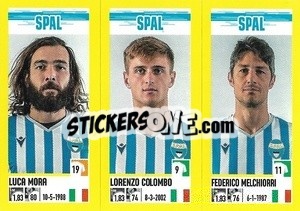 Figurina Luca Mora / Lorenzo Colombo / Federico Melchiorri - Calciatori 2021-2022 - Panini