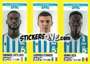 Cromo Emmanuel Latte Lath / Ludovico D'Orazio / Demba Seck - Calciatori 2021-2022 - Panini