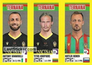 Figurina Antony Iannarilli / Titas Krapikas / Matija Boben - Calciatori 2021-2022 - Panini