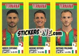 Cromo Marco Capuano / Marino Defendi / Antonio Palumbo - Calciatori 2021-2022 - Panini