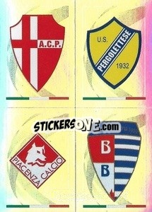 Sticker Padova / Pergolettese / Piacenza / Pro Patria