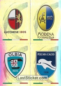 Figurina Lucchese / Modena / Olbia / Pescara